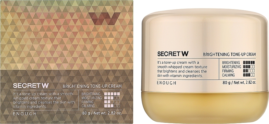 Krem do twarzy - Enough Secret W Brightening Tone-Up Cream — Zdjęcie N2