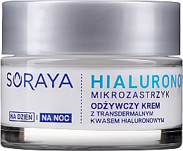 Kup Odżywczy krem z transdermalnym kwasem hialuronowym - Soraya Hialuronowy Mikrozastrzyk Nourishing Cream 70+