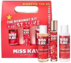 Zestaw - Miss Kay First Love Kit (edp/25 ml + sh/oil/100 ml + b/lot/100 ml) — Zdjęcie N1