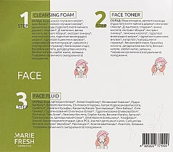 Zestaw dla skóry problematyczne - Marie Fresh Cosmetics Travel Set (f/foam/50ml + f/ton/50ml + h/shm/50ml + h/cond/50ml + f/fluid/5ml) — Zdjęcie N6