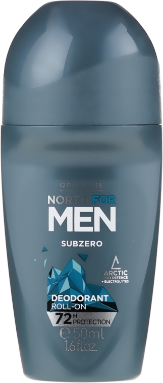 Antyperspirant w kulce dla mężczyzn - Oriflame North For Men Subzero Deodorant Roll-On — Zdjęcie N1
