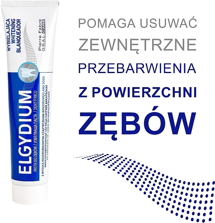 Wybielająca pasta do zębów z wysoce rozdrobnionymi cząsteczkami wodorowęglanu sodu - Elgydium Whitening — Zdjęcie N6