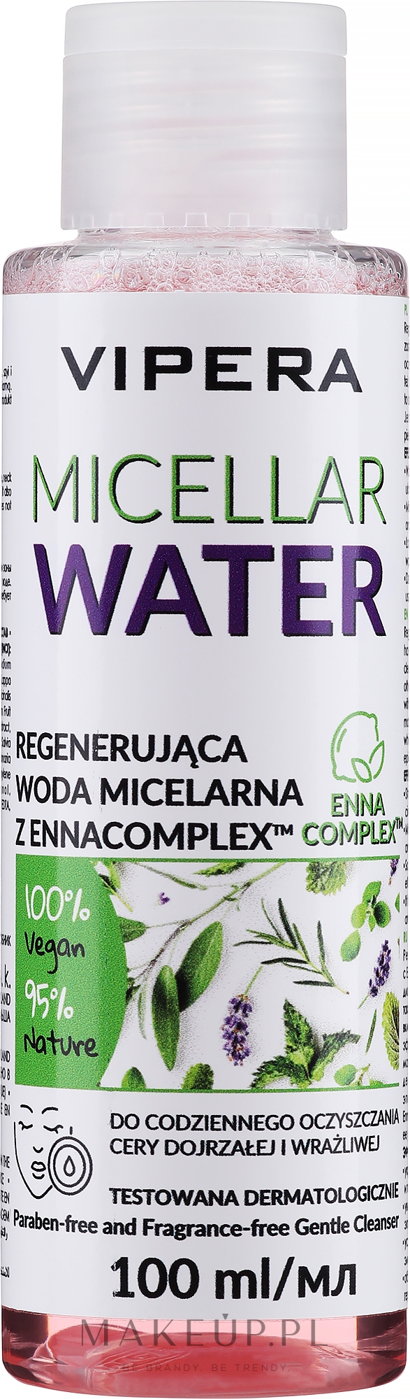 Płyn micelarny do demakijażu skóry wrażliwej - Vipera Micellar Water — Zdjęcie 100 ml