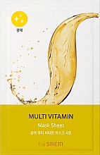 Multiwitaminowa maseczka w płachcie do twarzy - The Saem Bio Solution Radiance Multi Vitamin Mask Sheet — Zdjęcie N1