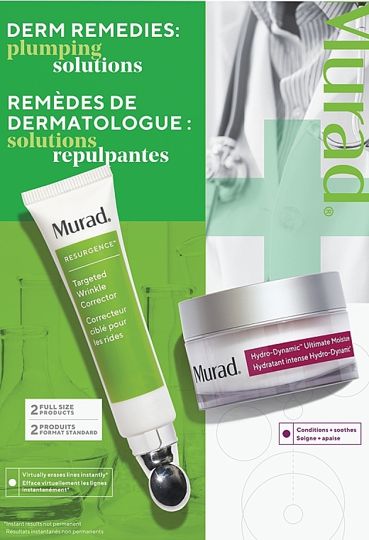 Zestaw - Murad Derm Remedies Plumping Solutions (eye/correc/15ml + f/cr/50ml) — Zdjęcie N1