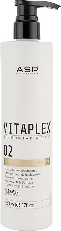 Koncentrat do włosów - Affinage Salon Professional Vitaplex Biomimetic Hair Treatment Part 2 Reconstructor — Zdjęcie N2