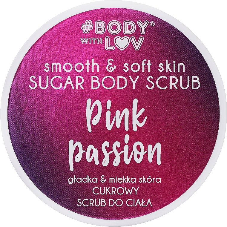 Cukrowy peeling do ciała - Body with Love Pink Passion Sugar Body Scrub — Zdjęcie N1