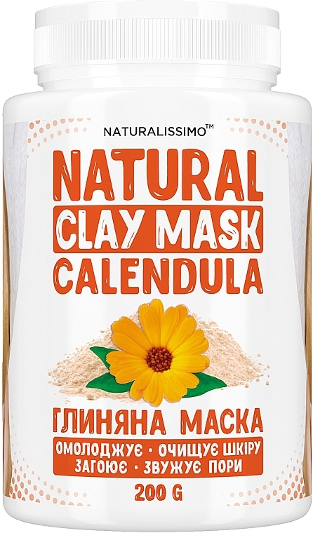 Maseczka z glinką i nagietkiem - Naturalissimo Clay Mask SPA Calendula — Zdjęcie N1