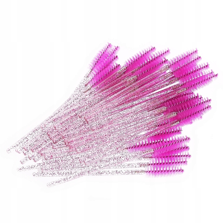 Jednorazowe szczoteczki do rzęs i brwi, przezroczysto-fioletowe - Lewer — Zdjęcie N1