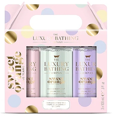 Zestaw - Grace Cole The Luxuty Bathing Sweet Orange & Ylang Ylang (b/spray/3x100ml) — Zdjęcie N1