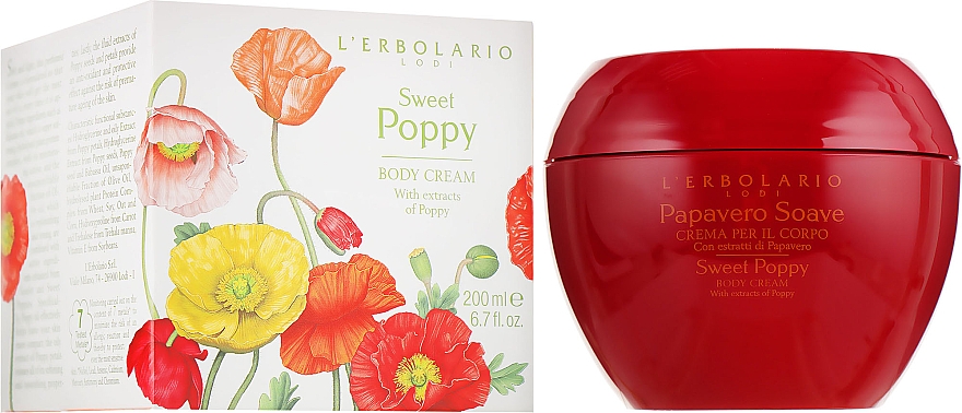 L'Erbolario Sweet Poppy Body Cream - Krem do ciała