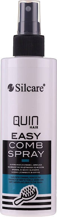 Spray ułatwiający rozczesywanie włosów - Silcare Quin Easy Comb Facilitates Combing Hair Spray — Zdjęcie N1