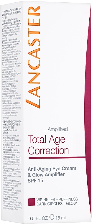 Przeciwzmarszczkowy krem do powiek - Lancaster Total Age Correction Complete Anti-Aging Eye Cream SPF 15 — Zdjęcie N3