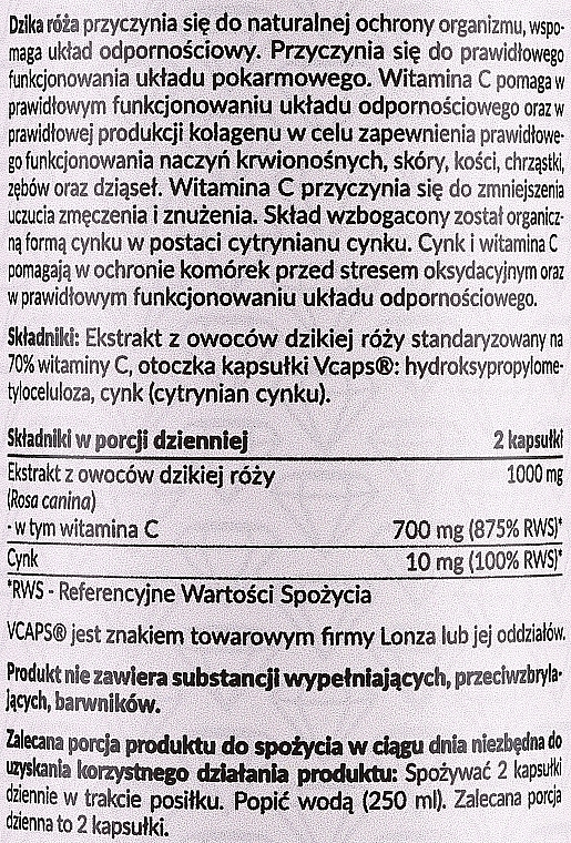 Suplement diety Witamina C z dzikiej róży + cynk - Pharmovit — Zdjęcie N2
