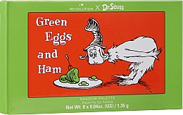 Paletka cieni do powiek - I Heart Revolution Dr. Seuss Green Eggs and Ham Eyeshadow Palette — Zdjęcie N2