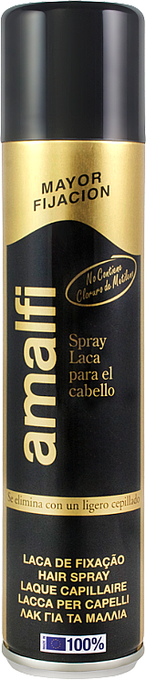 Lakier do włosów Czarny - Amalfi Hair Spray Black — Zdjęcie N1