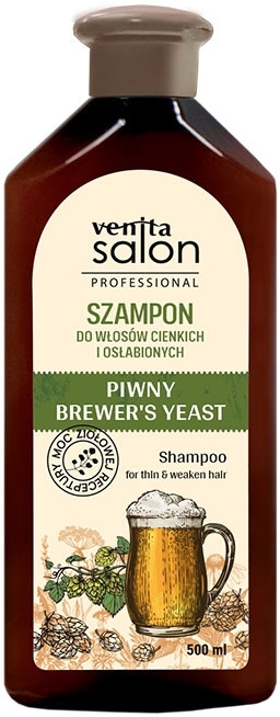 Szampon do włosów cienkich i osłabionych - Venita Salon Professional Beer Extract — Zdjęcie 500 ml