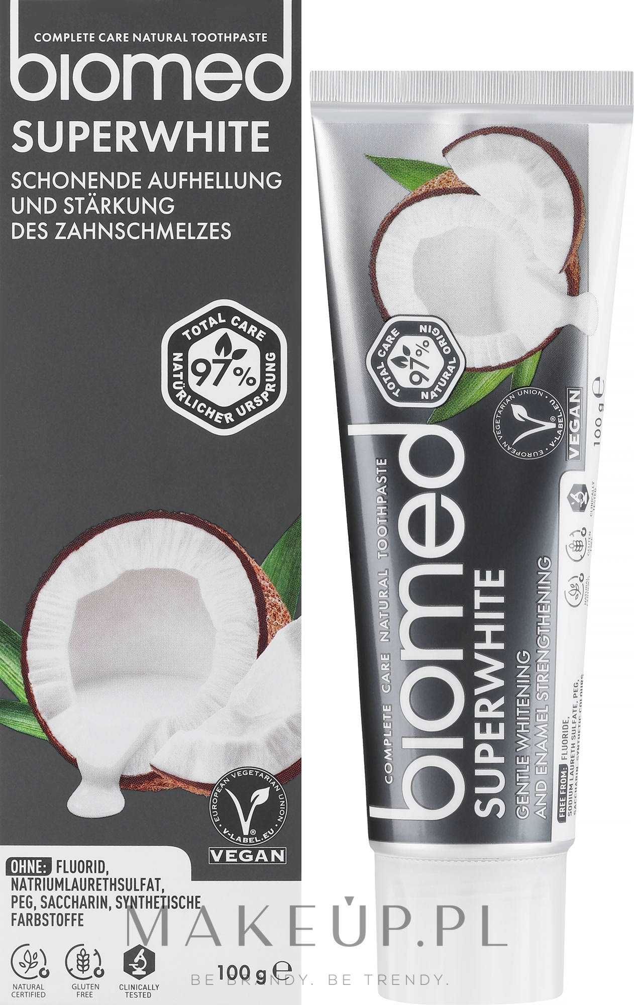Wzmacniająca wybielająca pasta do zębów - Biomed Superwhite — Zdjęcie 100 g