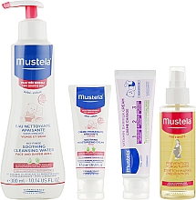 Kup Zestaw upominkowy dla mamy i dziecka - Mustela (clean/water/300ml + f/cr/40ml + b/oil/105ml + b/cr/50ml)