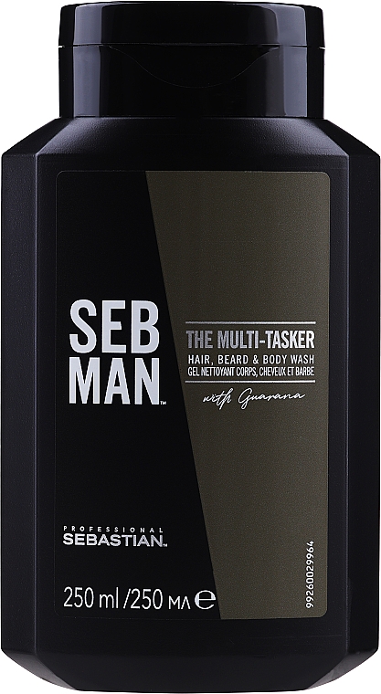 Wielofunkcyjny żel pod prysznic 3 w 1 do włosów, brody i ciała - Sebastian Professional Seb Man The Multi-Tasker Hair, Beard & Body Wash — Zdjęcie N10