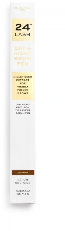 Kredka 2 w 1 do brwi - Makeup Revolution Pro 24hr Day&Night Brow Pen — Zdjęcie N3