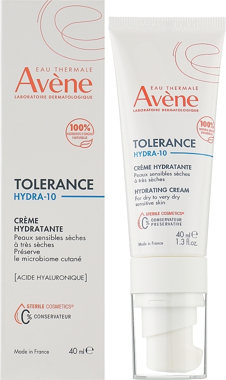 Krem nawilżający - Avene Tolerance Hydra-10 Hydrating Cream — Zdjęcie N2