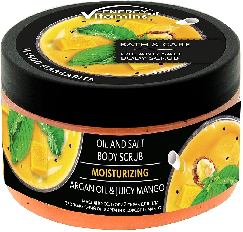 Olejowo-solny peeling do ciała nawilżający Oleju arganowy i soczyste mango - Smaczne sekrety