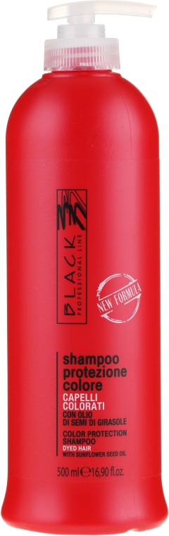 Szampon chroniący kolor włosów farbowanych - Black Professional Line Colour Protection Shampoo — Zdjęcie N1