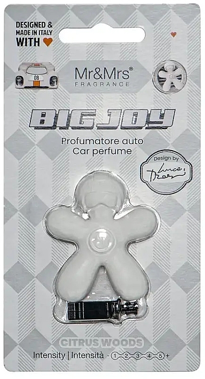 Zapach do samochodu - Mr&Mrs Big Joy Citrus Woods White Car Perfume — Zdjęcie N1