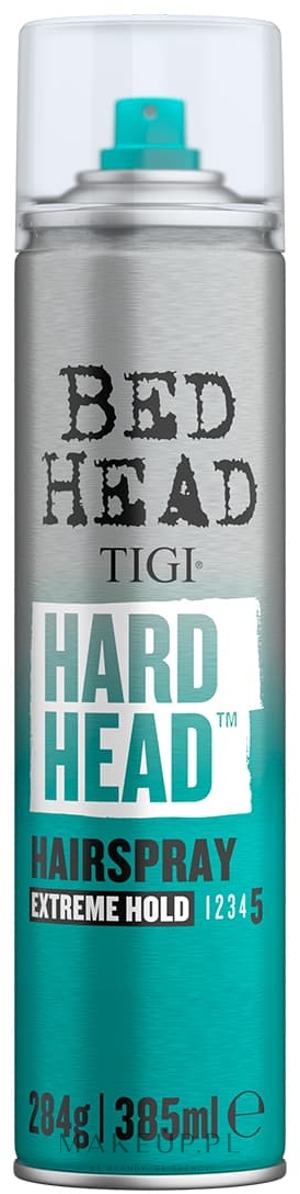 Silnie utrwalający lakier do włosów - Tigi Bed Head Hard Head Hairspray Extreme Hold Level 5 — Zdjęcie 385 ml