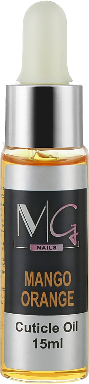 Oliwka do skórek z zakraplaczem - MG Nails Mango Orange Cuticle Oil — Zdjęcie N1