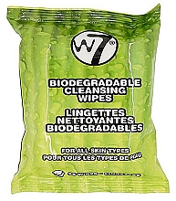 Kup Mokre chusteczki do demakijażu - W7 Biodegradable Cleansing Wipes