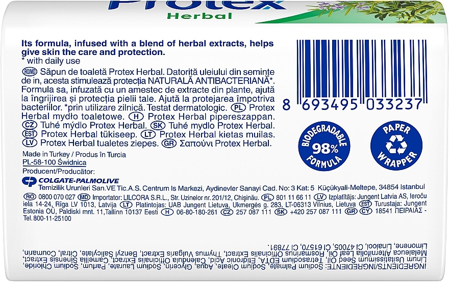 Antybakteryjne mydło w kostce - Protex Herbal Bar Soap — Zdjęcie N2