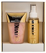 Zestaw - Ingrid Cosmetics x Viki Gabor ID Golden Set 4 (b/lot 150 ml + b/mist 125 ml) — Zdjęcie N1