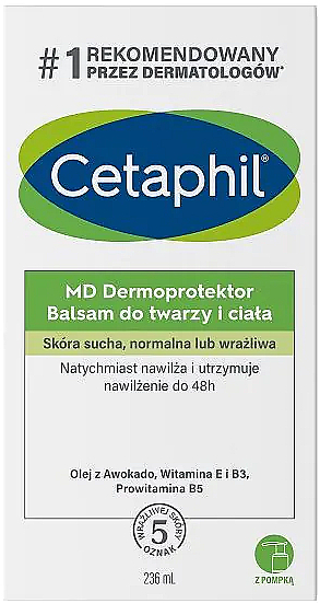Balsam do twarzy i ciała z pompką - Cetaphil MD Dermoprotektor Balsam  — Zdjęcie N3