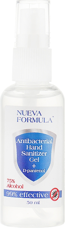Antybakteryjny żel do rąk z pantenolem - Nueva Formula Antibacterial Hand Sanitizer Gel+D-pantenol — Zdjęcie N5
