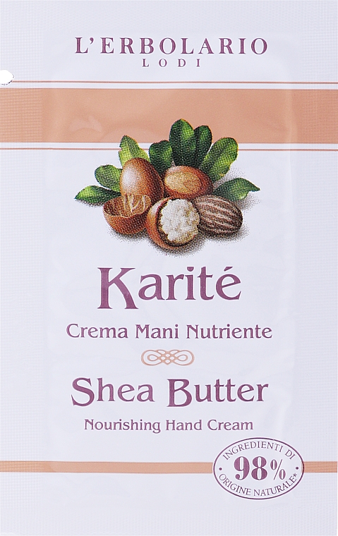 Odżywczy krem do rąk z masłem shea - L'Erbolario Karite Shea Butter Nourishing Hand Cream — Zdjęcie N1