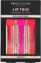 Kup Zestaw - Profusion Cosmetics Lip Trio Brights (lip/gloss/3x5 ml)