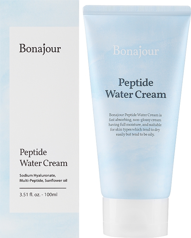 Odświeżający i nawilżający krem z peptydami - Bonajour Peptide Water Cream — Zdjęcie N2