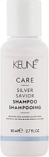 Szampon schładzający odcień blond i siwe refleksy - Keune Care Silver Savior Shampoo Travel Size — Zdjęcie N1