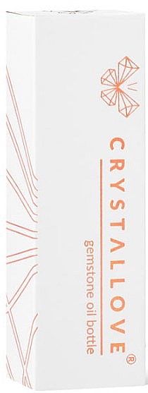 Buteleczka z kryształkami bursztynu cytrynowego na olejek eteryczny, 10 ml - Crystallove Citrine Amber Oil Bottle — Zdjęcie N2