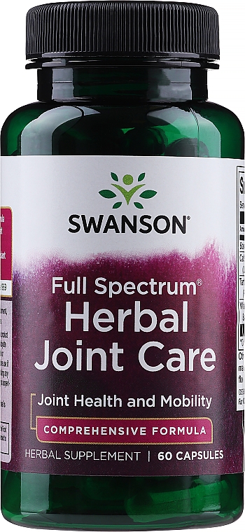 Suplement diety Zioła na stawy - Swanson Full Spectrum Herbal Joint Care — Zdjęcie N1