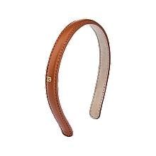 Opaska do włosów - Balmain Paris Hair Couture Riviera Headband Cognac Small — Zdjęcie N1