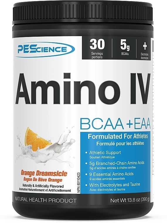 Suplement diety Lody pomarańczowe - PEScience Amino IV Orange Dreamsicle — Zdjęcie N1