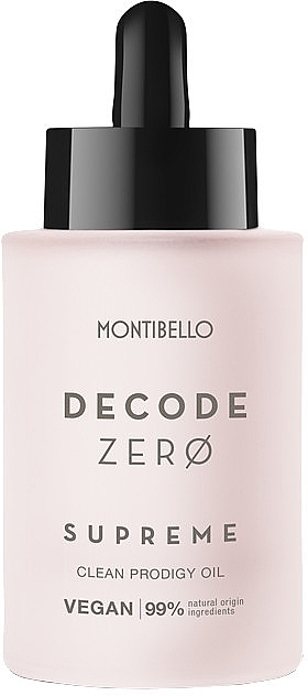 Rewitalizujący olejek do włosów - Montibello Decode Zero Supreme Oil — Zdjęcie N1