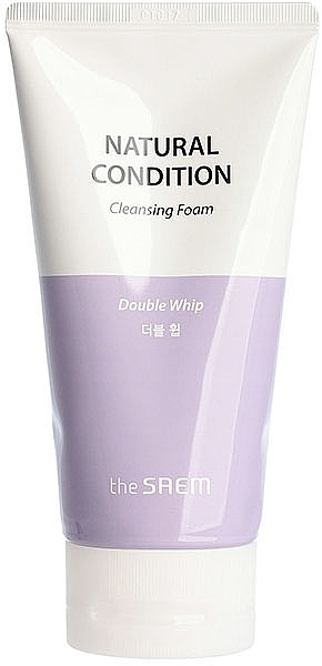 Pianka oczyszczająca do skóry wrażliwej - The Saem Natural Condition Cleansing Foam Double Whip — Zdjęcie N1