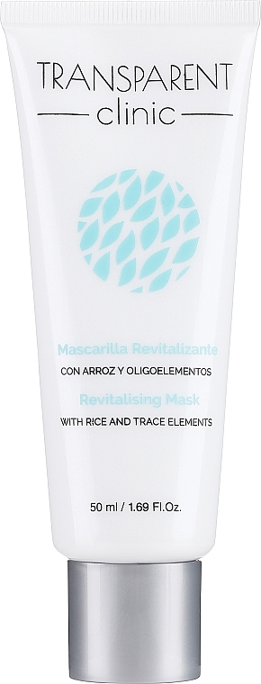 Rewitalizująca maska do twarzy z ryżem i mikroelementami - Transparent Clinic Revitalising Mask With Rice And Trace Elements — Zdjęcie N1
