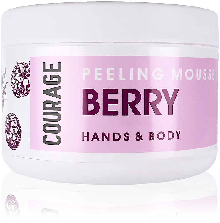 Mus peelingujący do rąk i ciała Berry - Courage Hands&Body Berry Peeling Mousse — Zdjęcie N1