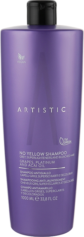 Szampon neutralizujący żółty kolor włosów - Artistic Hair No Yellow Shampoo — Zdjęcie N4