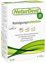 Tabletki do czyszczenia protez i aparatów ortodontycznych, 48 szt. - NaturDent — Zdjęcie N1